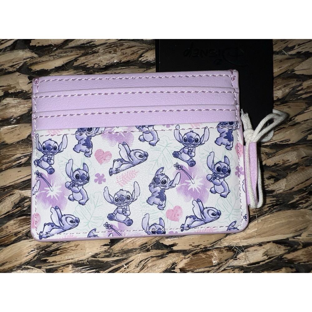 NWT Loungefly Lilo & Stitch Tropical Heart Pastel Mini Backpack & Cardholder - Picture 8 of 8